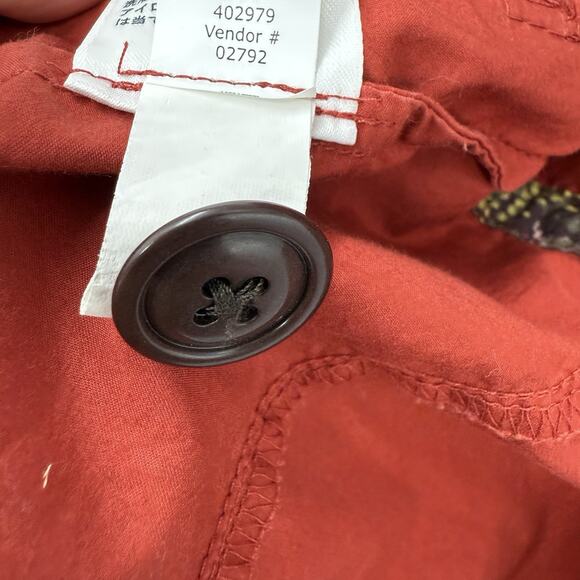 Eddie Bauer XS Women Utility Jacket Rust Hooded Full Zip Bella Twilight Gorpcore - Picture 13 of 14